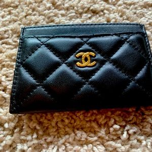 Chanel CC Black Cardholder